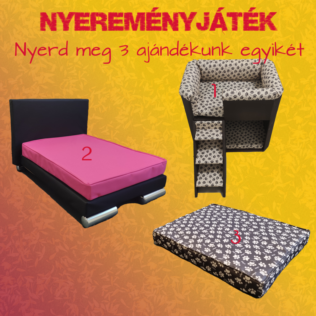 nyereményjáték kutyamatrac